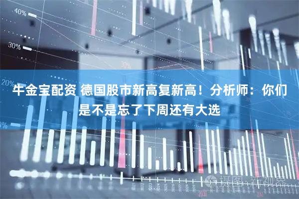 牛金宝配资 德国股市新高复新高！分析师：你们是不是忘了下周还有大选